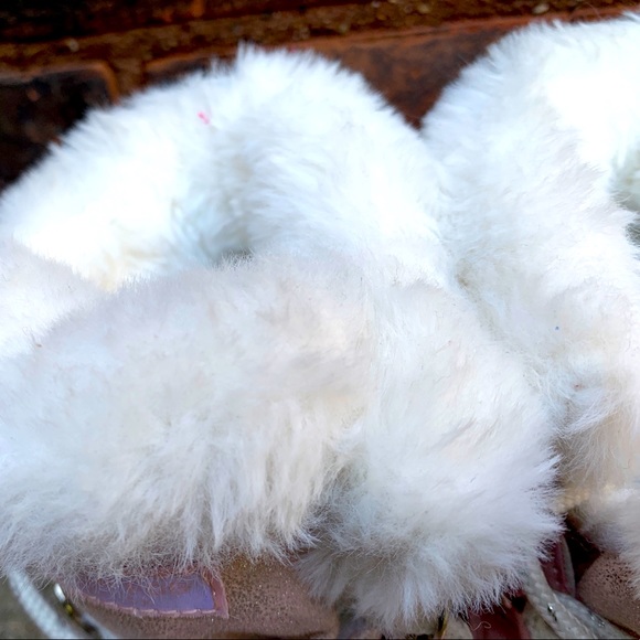 London Fog Pink & White snow boots size Toddler 8 - Picture 5 of 7